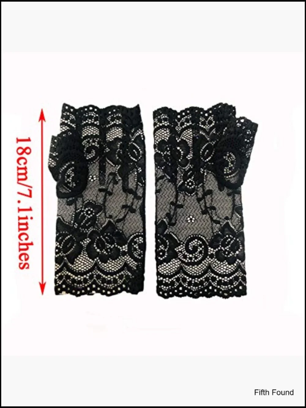 Short Lace Fingerless Gloves for Weddings, Parties, Cosplay